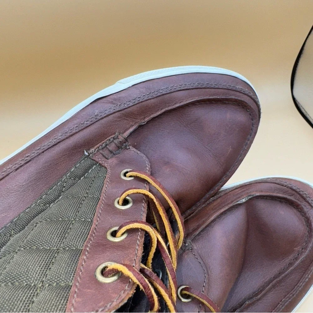 POLO Ralph Lauren Tomas Men's‎ Brown Leather Chukka Deck Boots, Size 11D, GUC